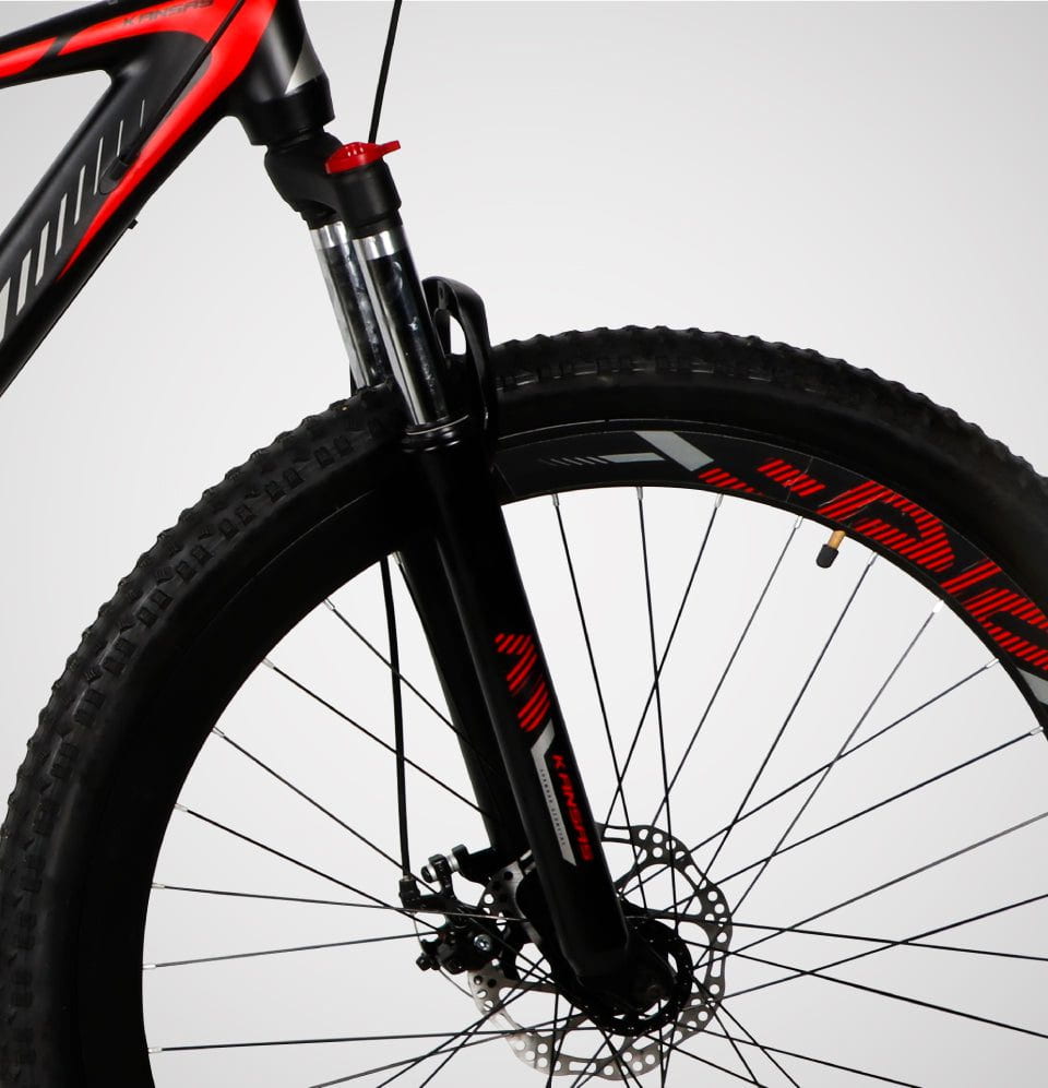 Bicicleta de montana kansas rojo suspensión