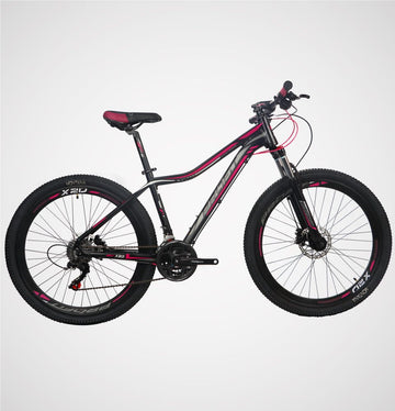 bicicleta montana x20 rosada negra