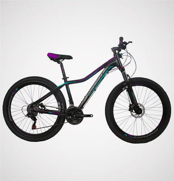 bicicleta montana x20 morada azul